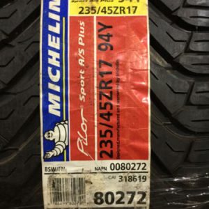 4-New-235-45-17-Michelin-Pilot-Sport-AS-Plus-Tires-0