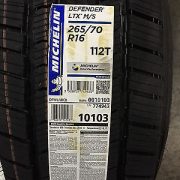 4-New-265-70-16-Michelin-Defender-LTX-MS-White-Letter-Tires-0-0